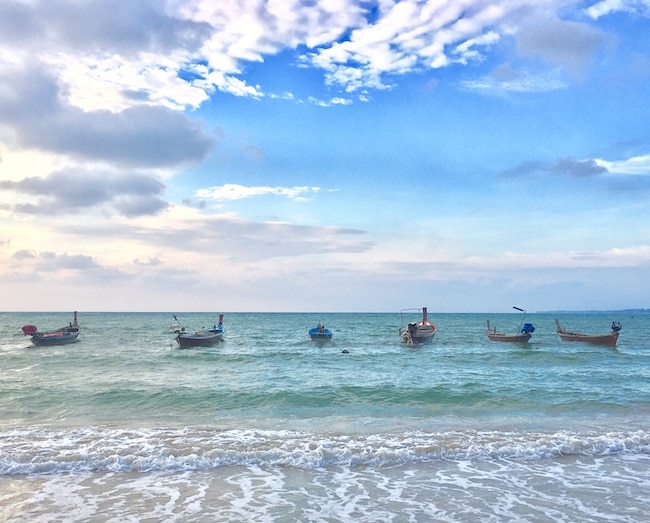 Beautiful boat scene in Phuket