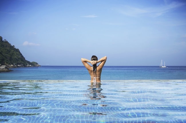 Infinity pool at a top resort in Thailand