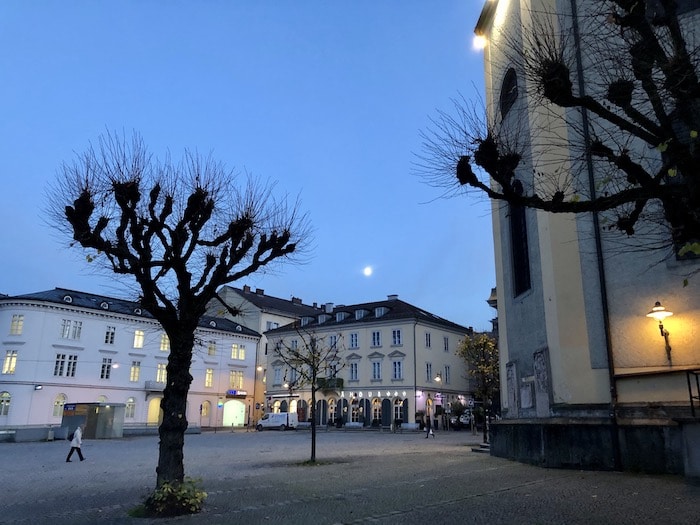 Linz, Austria, nocą