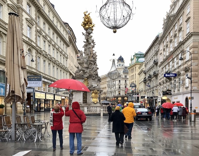 Vienna sotto la pioggia