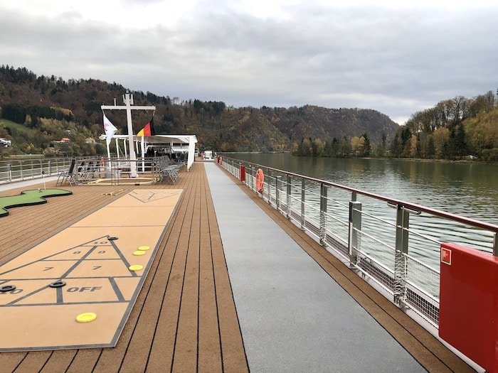 Viking River Cruise Danube on the upper deck