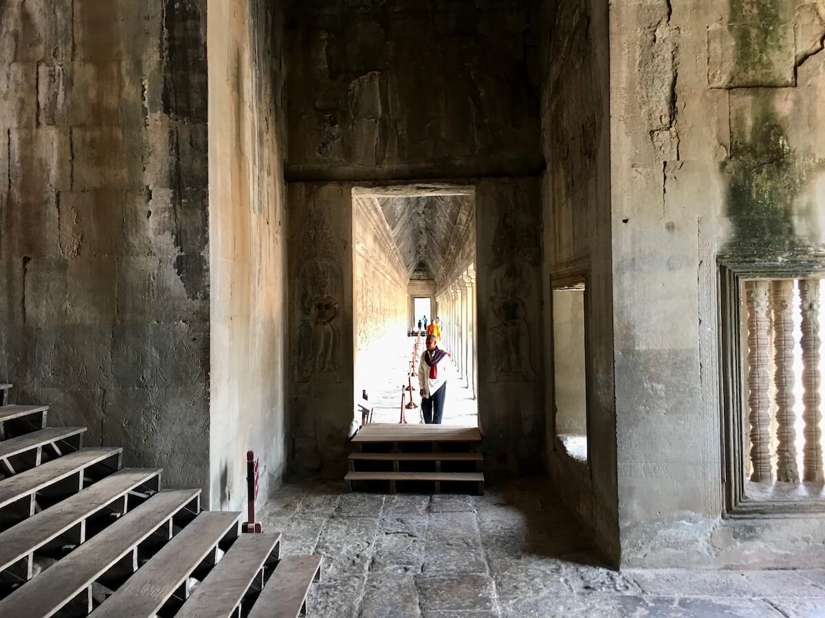 Hallway in Angkor Wat.