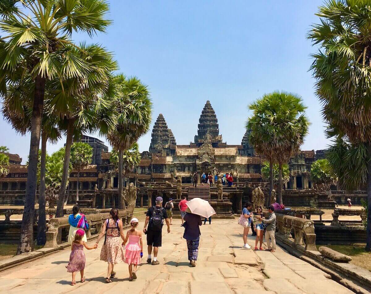 Angkor Wat in the day time from a distance