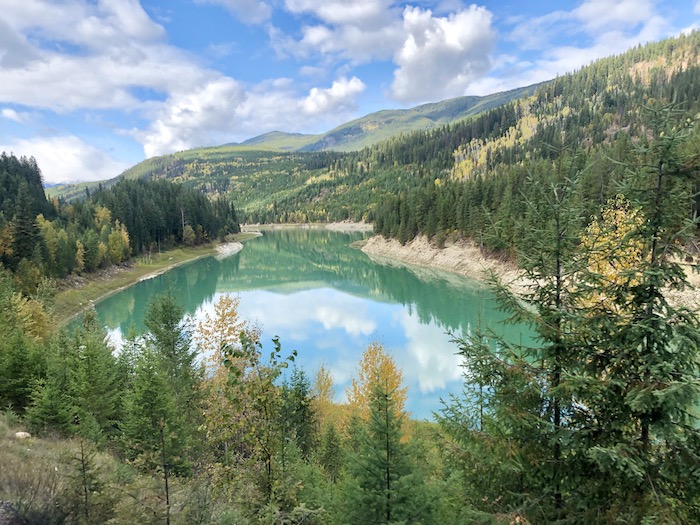 Kicking Horse River on Rocky Mountaineer train