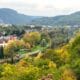 Beautiful scenery in Germany overlooking the spa town of Bad Kreuznach