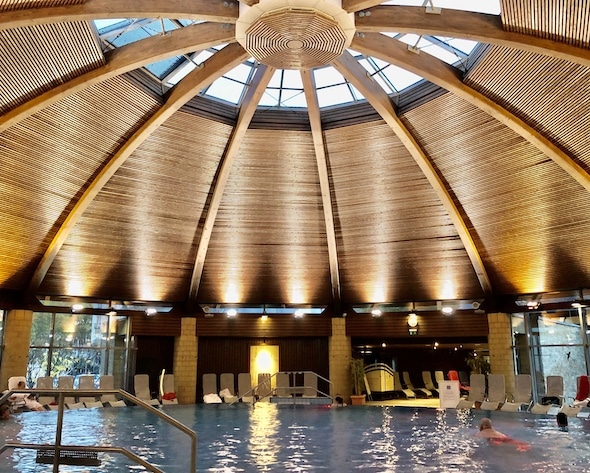 Indoor pool at the Crucenia Thermal Baths in Bad Kreuznach Germany