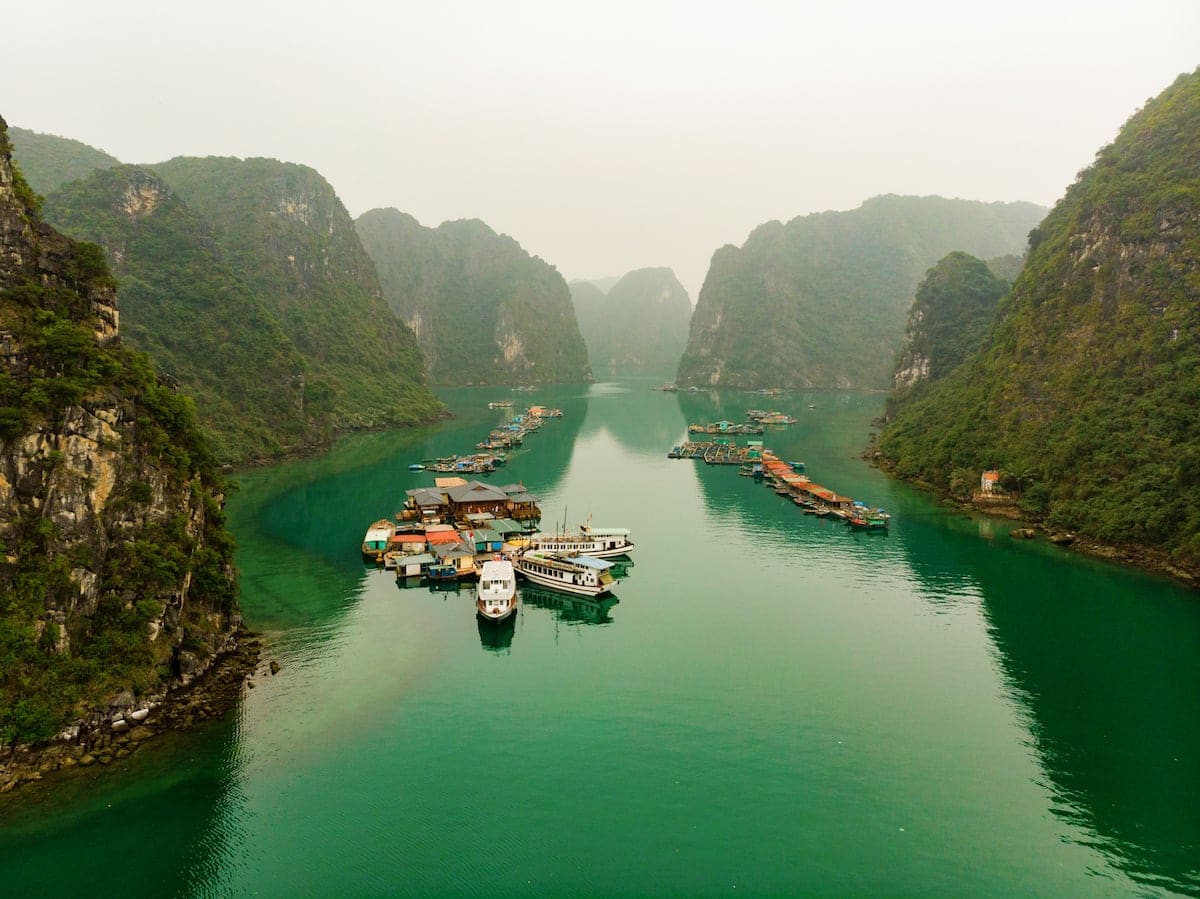 cua van fishing village in vietnam