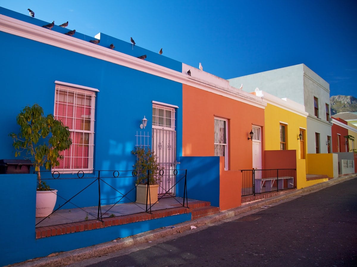 colourful houses in south africa