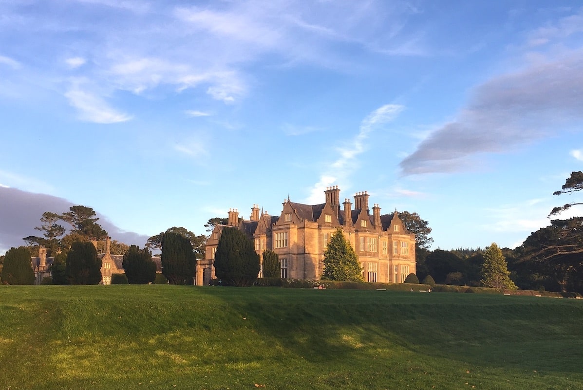 view of muckross house in killarney national park from the grounds