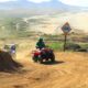 red ATV in the desert near Cabo