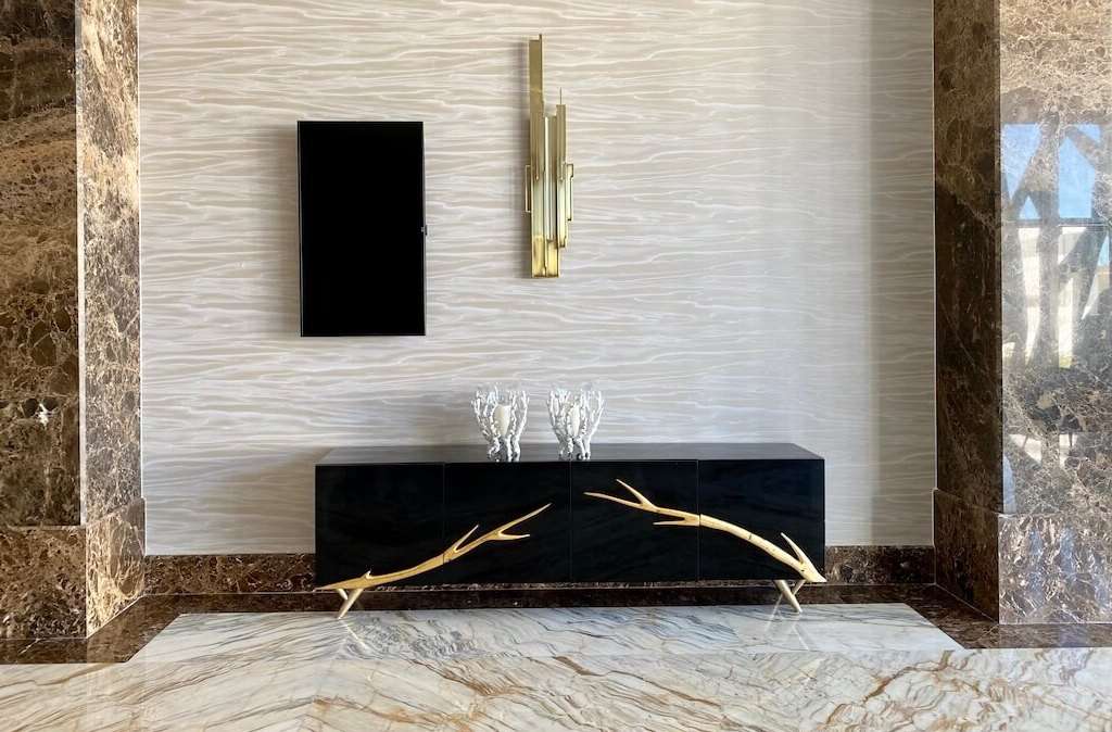 marble and ebony decor at le blanc spa resort