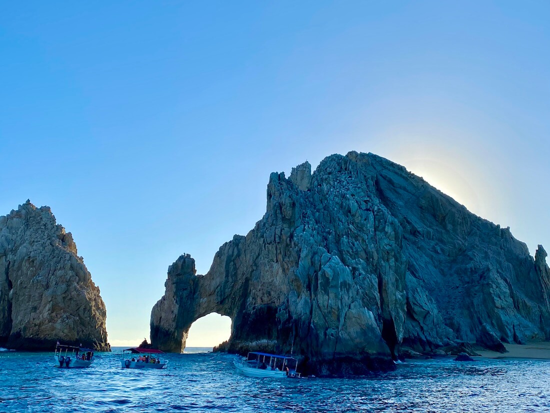 The Arch of Los Cabos at dusk