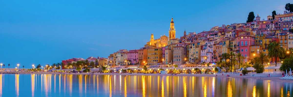 Evening light in Menton.