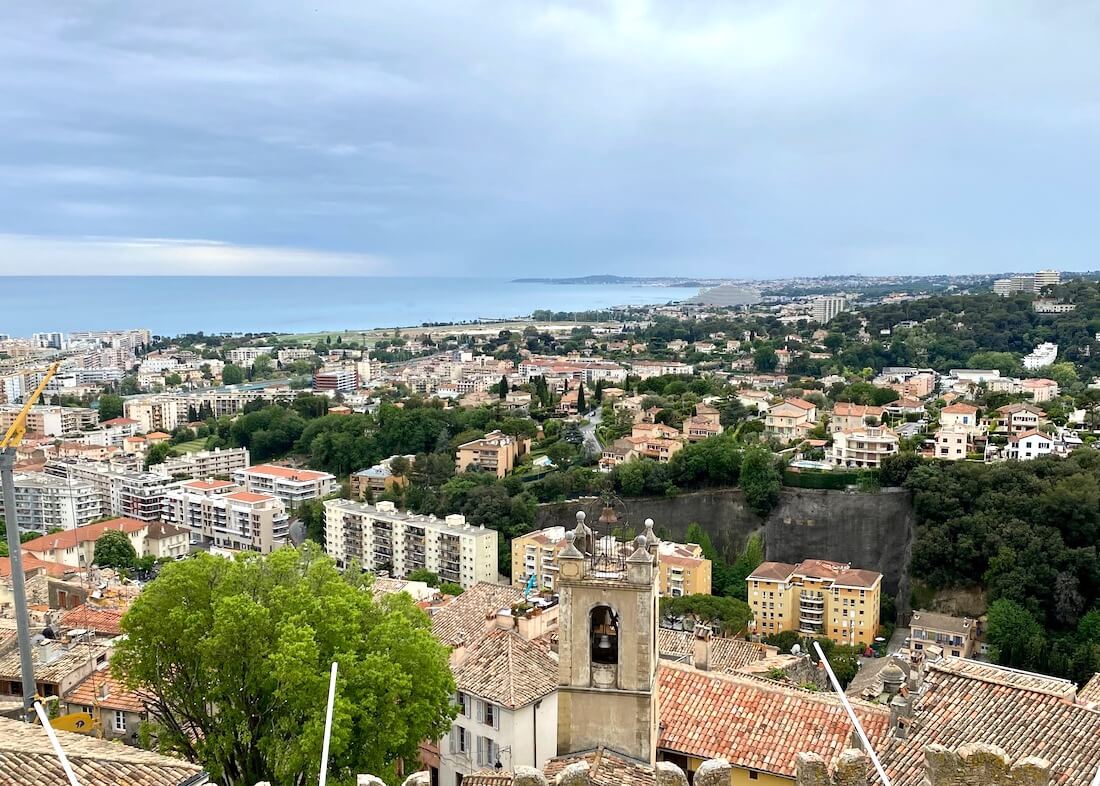 View from Hautes-de-Cagnes, a less touristy town in the South of France
