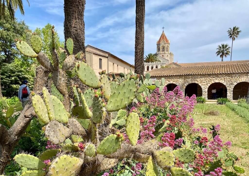 Monastery on island of Saint-Honorat on the Bay of Cannes