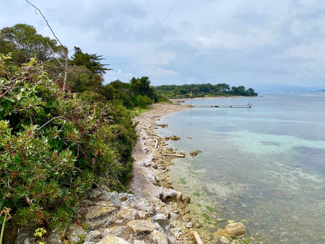 Shoreline on Sainte-Marguerite Island South of France