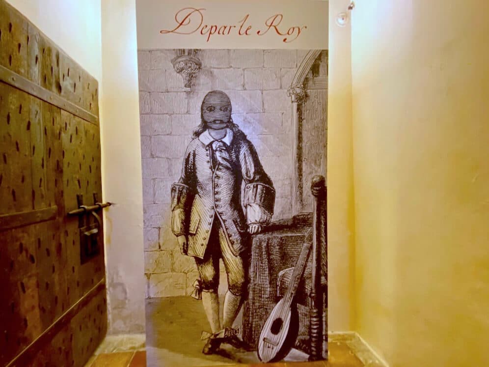 Display of the Man with the Iron Mask in Fort Royal prison