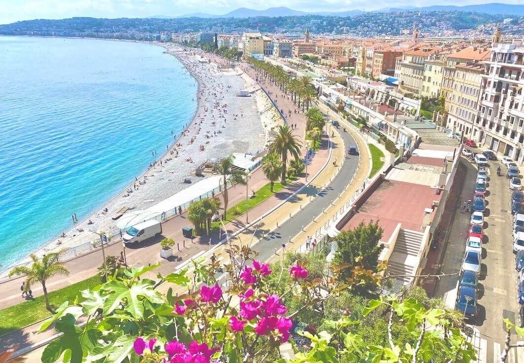 The Bay of Angels in Nice, France.