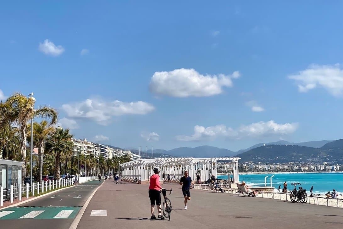 Promenade des Anglais in Nice France
