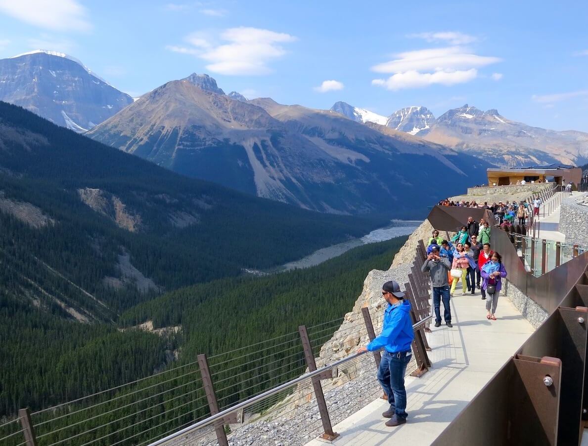 Glacier Skywalk at the Columbia Icefield in Alberta