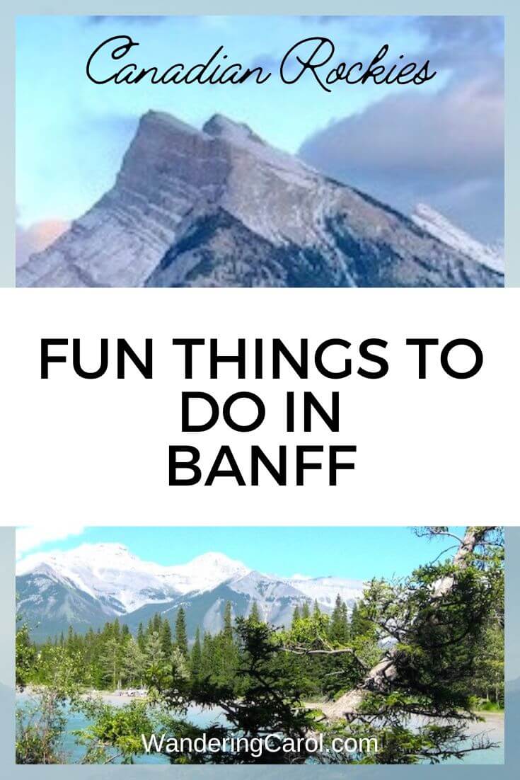 Collage of Banff mountain images