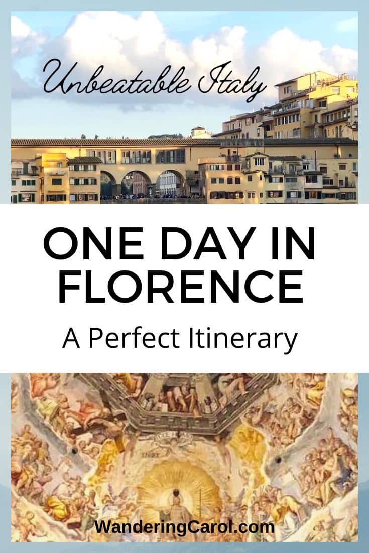 1 day in Florence Pinterest images