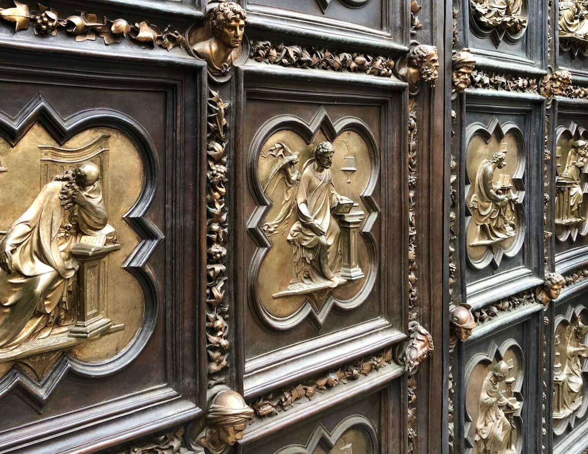 Bronze doors at Baptistry of San Giovanni