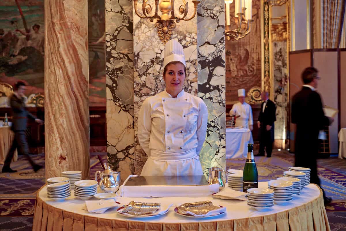 Chef in deluxe surroundings at the Hotel de Paris in Monte Carlo