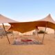 Luxury camping glamping site in Isreal's Negev Desert