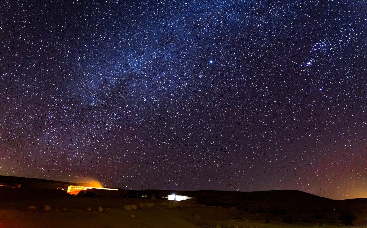 Night sky in the Negev Desert