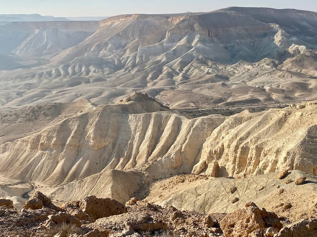 Stunning view of the Zin Desert