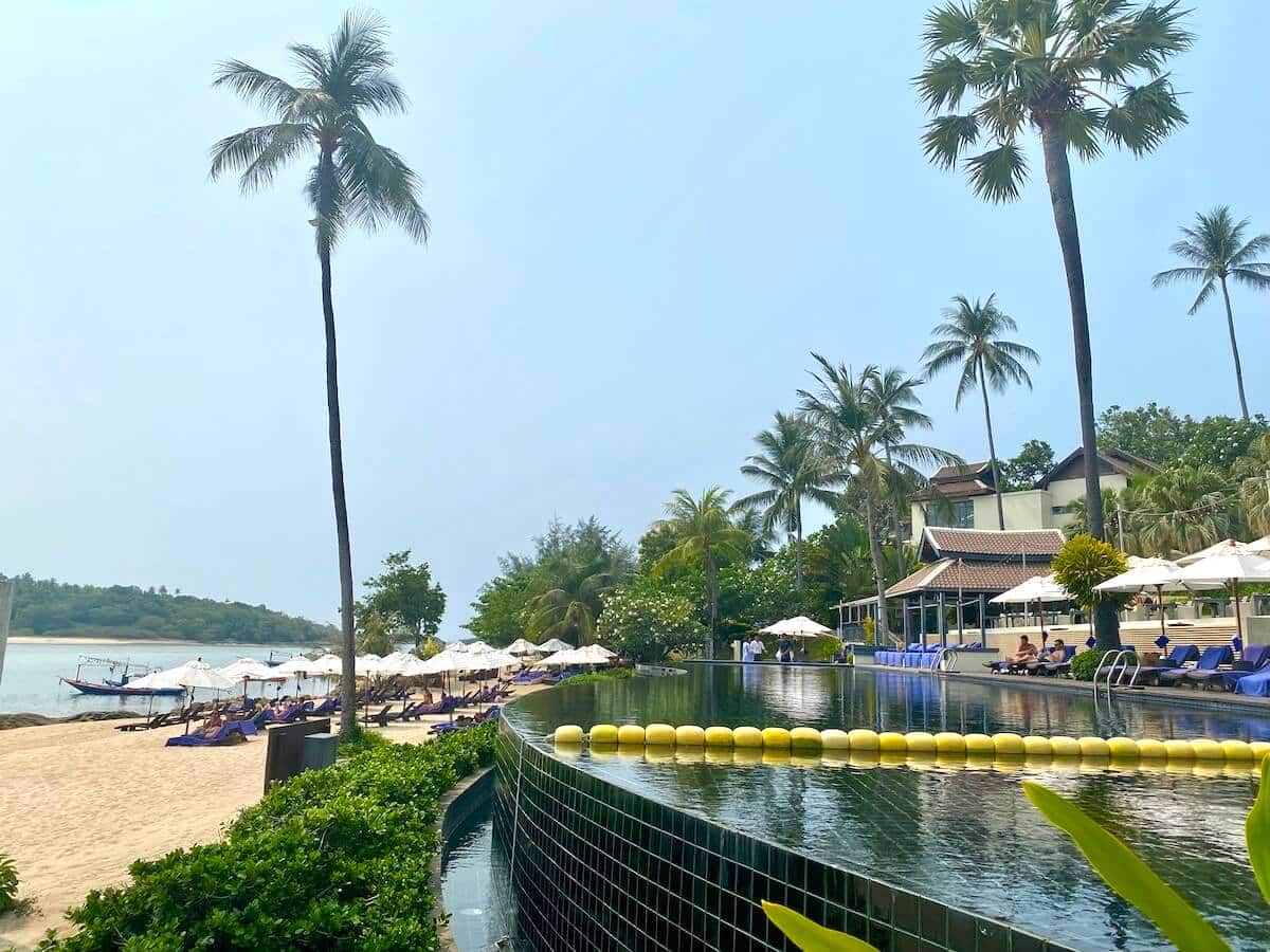 Infinity pool at 5-star beach resort on Chaweng Island