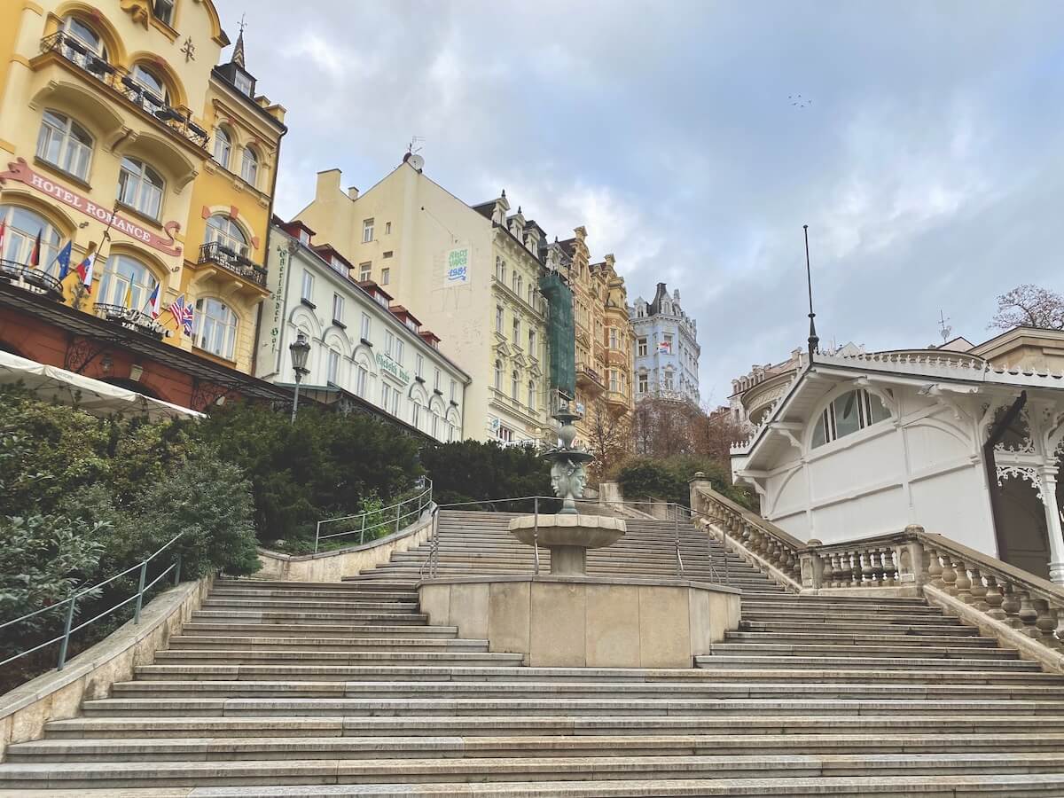 Stairs in Karlovy Vary