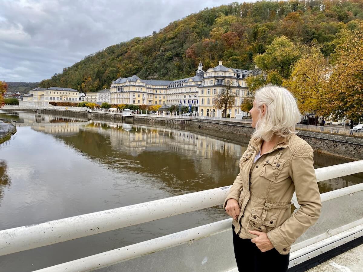 Carol Perehudoff in Bad Ems on the Lahn River