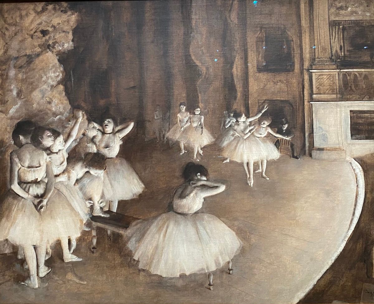 Painting of dancers by Degas