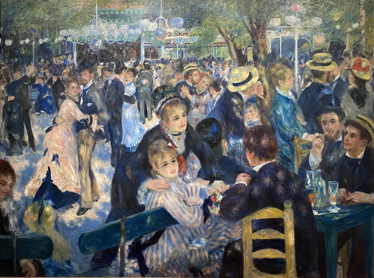 Renoir painting called Dance at le Moulin de la Galette.