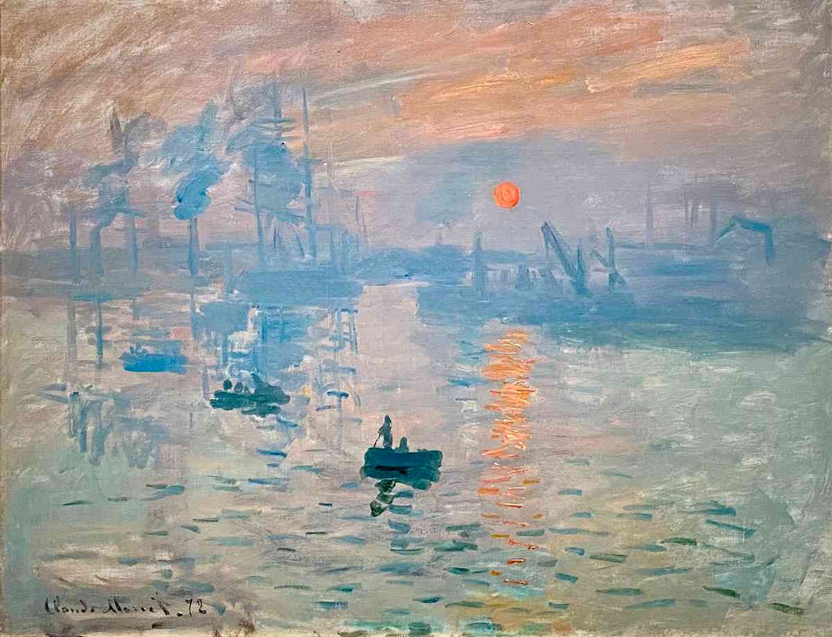 painting of sunrise by monet