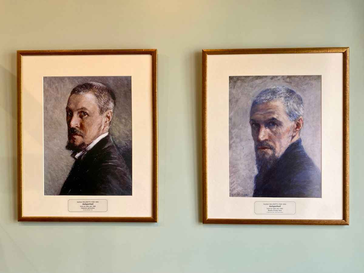 Two self portraits of Gustave Caillebotte who painted with the Impressionists.