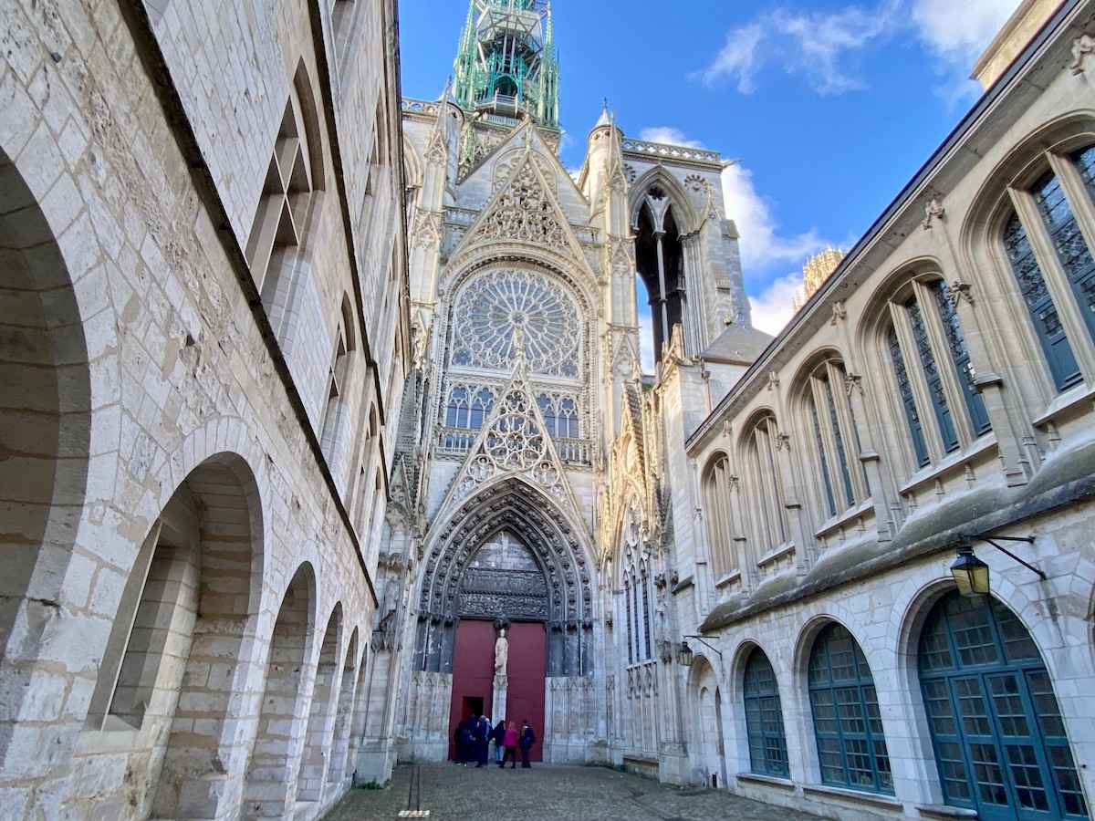 The richly decorated Portal de la Calende.