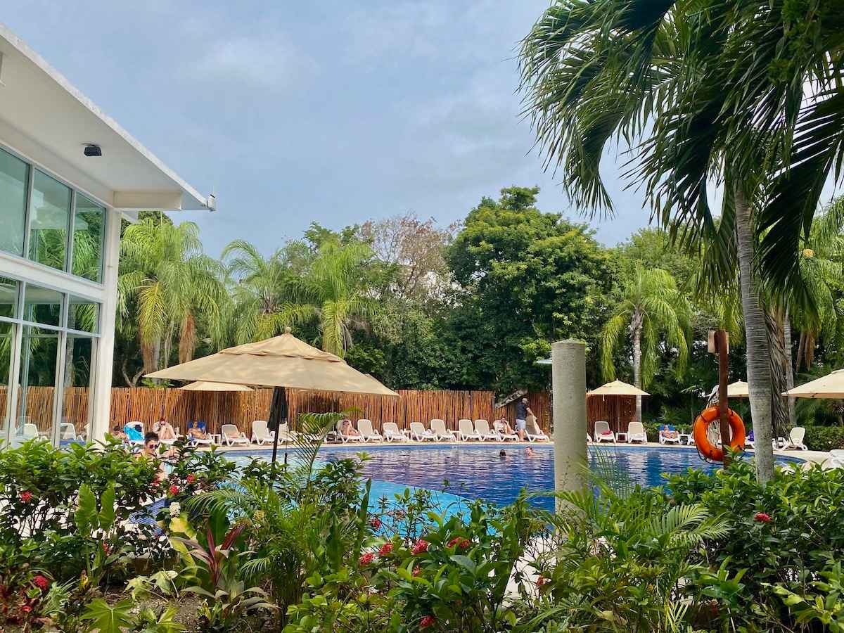 Quiet pool at adult's only Sian Ka'an boutique resort.